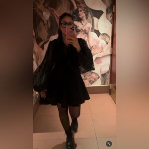 NWT ZARA DRESS Zara Black Mini Dress